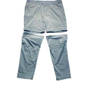 REI Co-op Men Convertible Hiking Pants Quick Dry Stretch Nylon XL 32L Zip Off